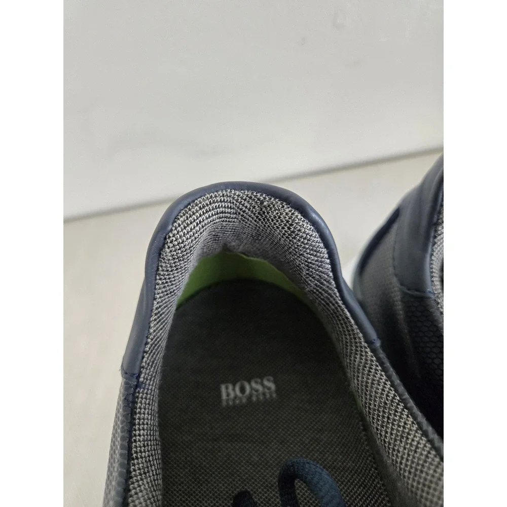 Hugo Boss Mens Navy Blue Side Logo Low Top Sneakers 50397613‎ EU 43
